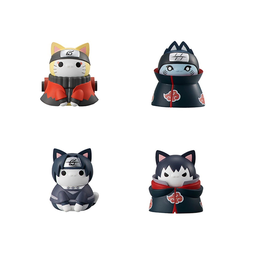 Naruto: Shippuden Nyaruto! Defense Battle of Village of Konoha! Mega Cat Project Mini-Figure complete Box of 8