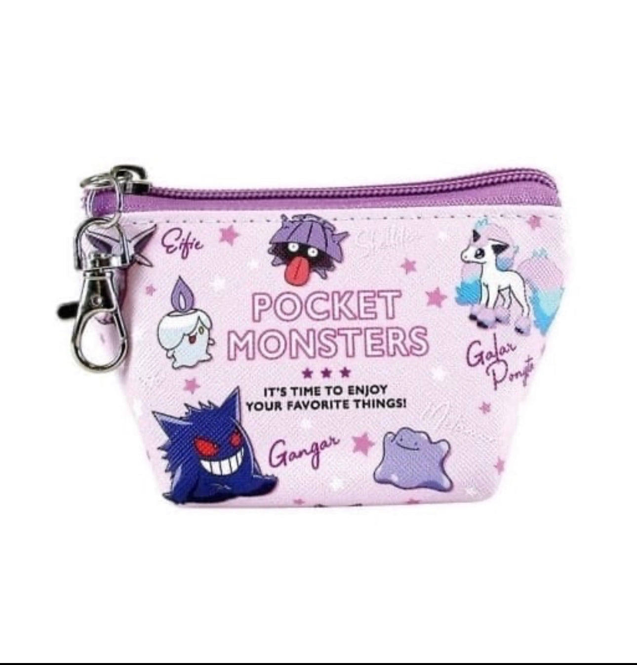 Triangle Shaped Mini Pouch bag Purple Ver. Pokemon Colors