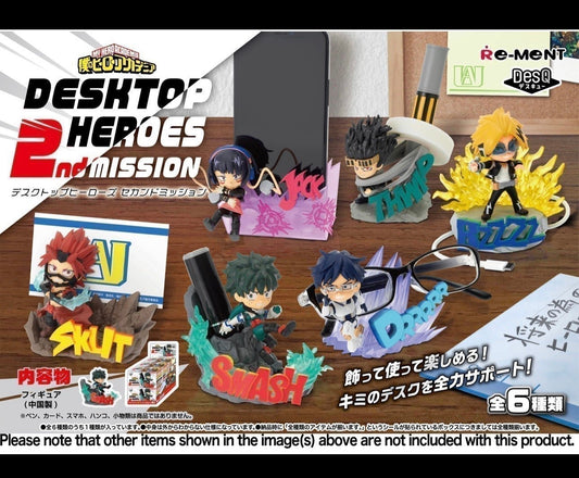 Re-ment my hero academia figures 2nd mission desktop heroes complete set