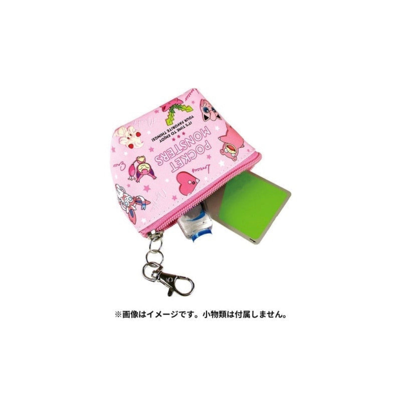 Triangle Shaped Mini Pouch bag Pink Ver. Pokemon Colors