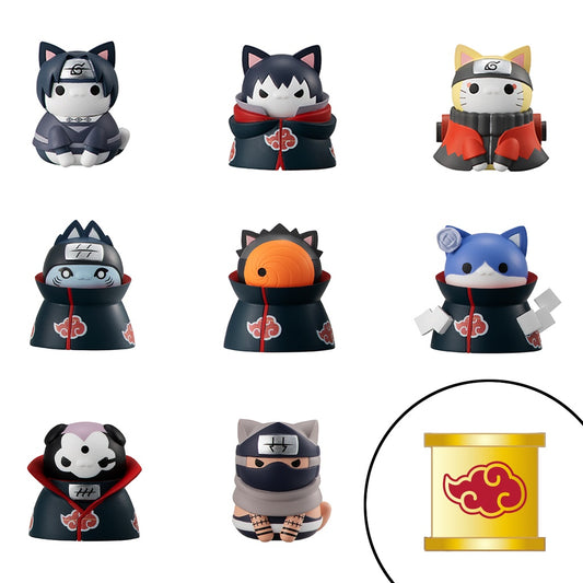 Naruto: Shippuden Nyaruto! Defense Battle of Village of Konoha! Mega Cat Project Mini-Figure complete Box of 8